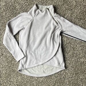 Athleta sweatshirt asymmetrical side zip